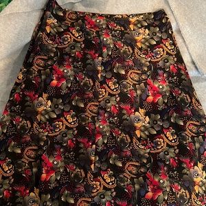 Side zipper, multi colored skirt